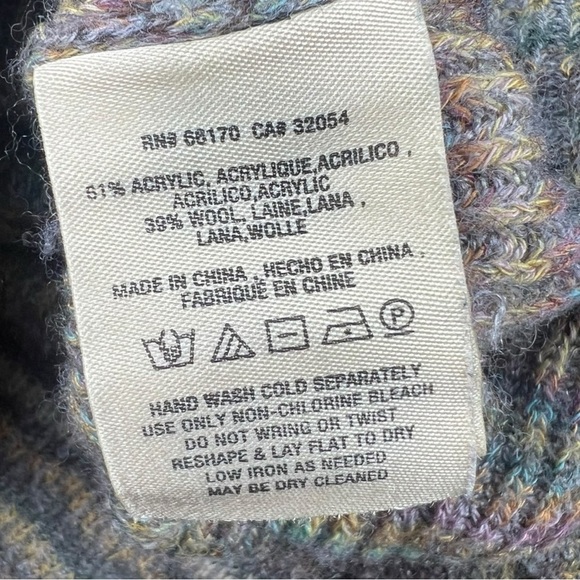 Moth Y2K Fit Space Dye Swing Striped Sweater In Size Small - Picture 6 of 8